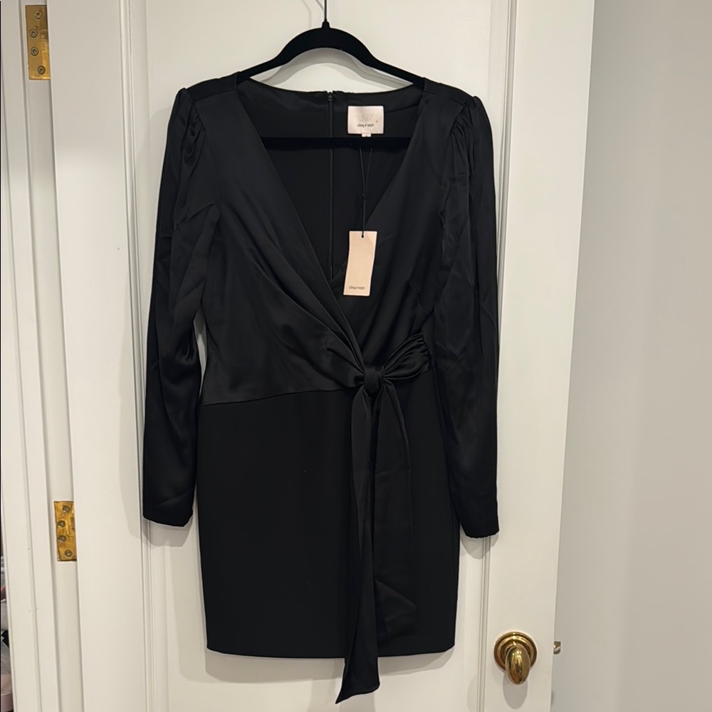 Cinq à Sept Elegant Black Long Sleeve Dress